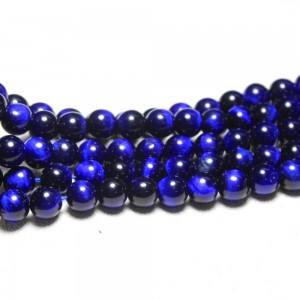 Karoliukai "Mėlynoji elegancija" (tigro akmuo)