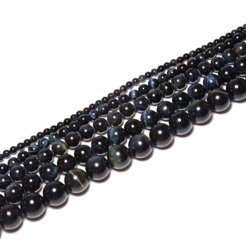 Karoliukai "Tamsioji elegancija" (tigro akmuo)