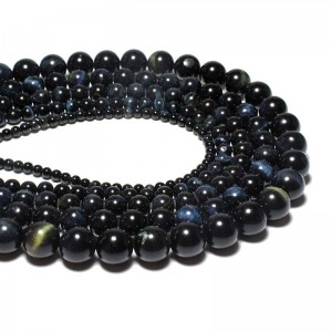 Karoliukai "Tamsioji elegancija" (tigro akmuo)