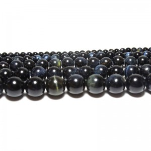 Karoliukai "Tamsioji elegancija" (tigro akmuo)