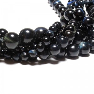 Karoliukai "Tamsioji elegancija" (tigro akmuo)