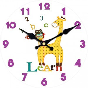 Sieninis laikrodis "Žirafa ir pelėda"