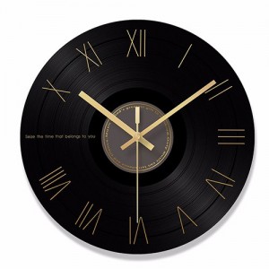 Sieninis laikrodis "Plokštelė 10" (30 cm)