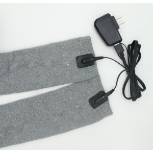 Elektroninės šildančios kojinės "Nebaisi žiema" + šildantys vidiniai batų padai "Lokio letenėlės" (USB, medvilninės)