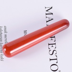 Raudonojo jaspio masažinė lazdelė "Intimate Pro" (10 cm)