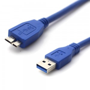 USB 3.0 A Male į USB 3.0 Micro B Male kabelis