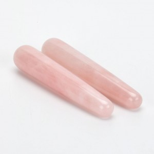 Rožinio kvarco masažinė lazdelė "Intimate Pro" (11 cm)