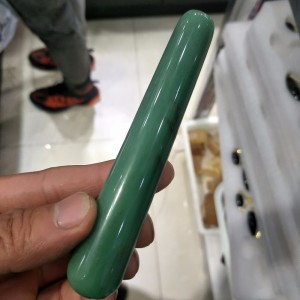Žaliojo jado masažinė lazdelė "Intimate Pro" (10 cm)