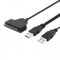 USB 3.0 į SATA adapteris (2.5" HDD + 5V papildomas maitinimo lizdas iš 220V)