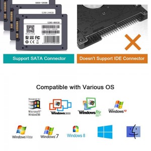 USB 3.0 į SATA adapteris (2.5" HDD)