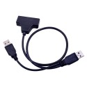 USB 2.0 į SATA adapteris (2.5" HDD + 5V papildomas maitinimo lizdas iš USB)