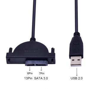 USB 2.0 į Mini SATA 2 adapteris (2.5" HDD)