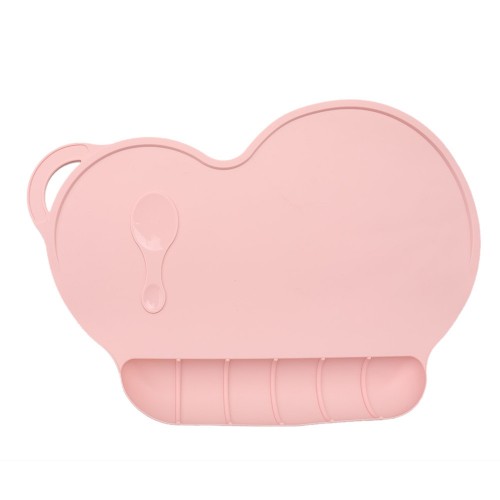 Vaikiškas silikoninis pietų padėkliukas "Puikioji širdelė 2" (eko draugiškas)