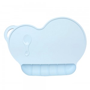 Vaikiškas silikoninis pietų padėkliukas "Puikioji širdelė 3" (eko draugiškas)