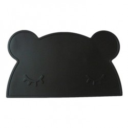 Vaikiškas silikoninis pietų padėkliukas "Meškiuko stilius" (eko draugiškas)