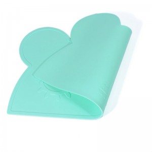 Vaikiškas silikoninis pietų padėkliukas "Meškiuko stilius 2" (eko draugiškas)