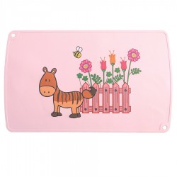 Vaikiškas silikoninis pietų padėkliukas "Mielasis zebriukas" (eko draugiškas)