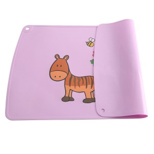 Vaikiškas silikoninis pietų padėkliukas "Mielasis zebriukas 2" (eko draugiškas)