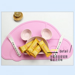 Vaikiškas silikoninis pietų padėkliukas "Mašinos stilius" (eko draugiškas)