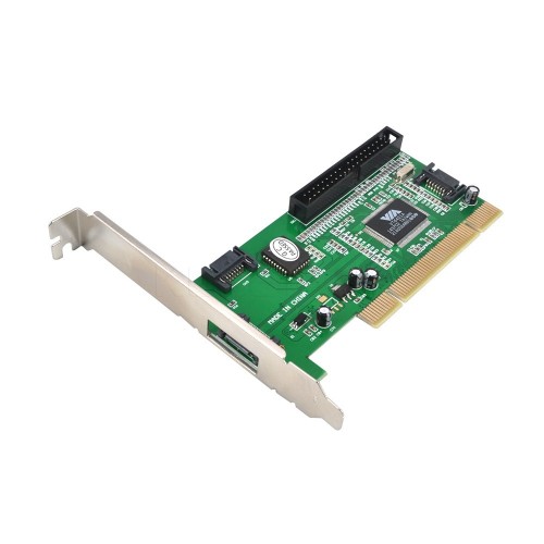 3 SATA ir 1 IDE jungtys į PCI