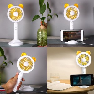 Elektroninis įkraunamas nešiojamas ventiliatorius "Puikusis meškiukas"