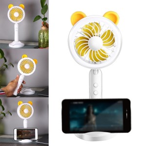 Elektroninis įkraunamas nešiojamas ventiliatorius "Puikusis meškiukas"