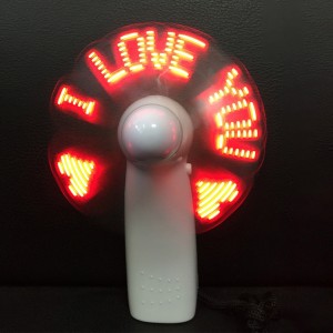 Elektroninis įkraunamas nešiojamas ventiliatorius "I Love You 2"
