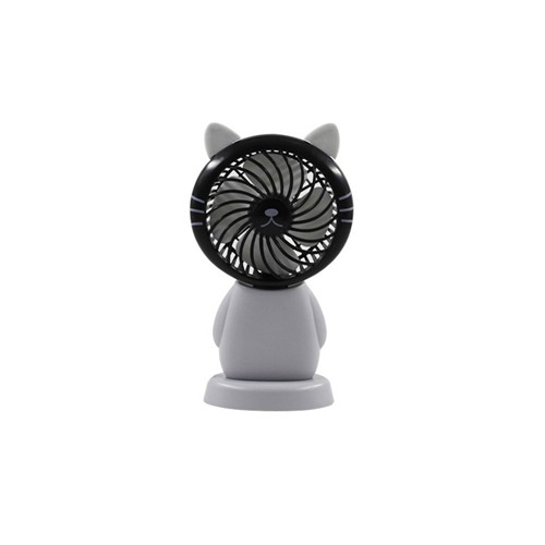 Elektroninis įkraunamas nešiojamas ventiliatorius "Puikusis katinas 6"
