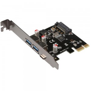 PCI Express į USB 3.0 ir 3.1 plokštė "Black Edition Pro GT 2" (išorinės USB jungtys)