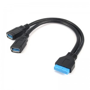 USB 3.0 į 2 USB 3.0 kabelis "Black Edition Pro 2"