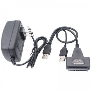 USB 3.0 į SATA adapteris (2.5" HDD + 5V papildomas maitinimo lizdas iš 220V)
