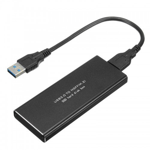 Išorinis dėklas m2 SATA plokštei "Black Pro" (USB 3.0 į NGFF M.2)