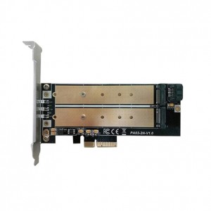 M.2 į PCI-E 3.0 X4 plokštė "Black edition Pro 5" (NVME, NGFF, SSD)