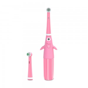 Elektrinis dantų šepetėlis kūdikiams ir vaikams "Puikusis rožinis"
