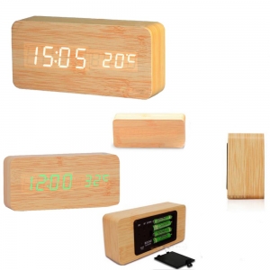 Laikrodis "Medžio stilius" (medžio+baltas)