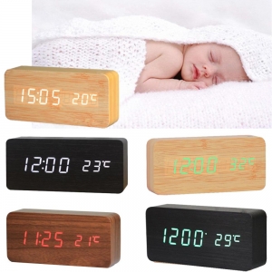 Laikrodis "Medžio stilius" (juodas+žalias)