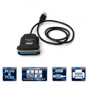 USB į 36 Pin Parallel IEEE 1284