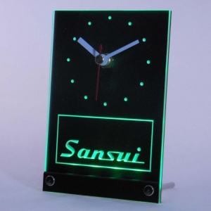 LED PRO 3D stalo laikrodis "Sansui" (žalias)