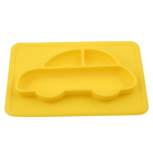 Vaikiškas silikoninis pietų padėkliukas "Puikusis automobiliukas"