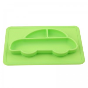 Vaikiškas silikoninis pietų padėkliukas "Puikusis automobiliukas 2"