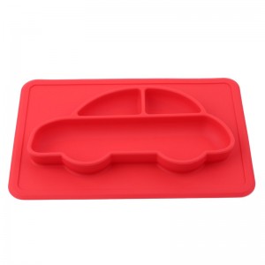 Vaikiškas silikoninis pietų padėkliukas "Puikusis automobiliukas 3"