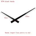 Sieninio laikrodžio mechanizmas "Du juodi kardai" (15mm ašis)