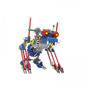 Elektronis robotas - surenkamas vaikiškas konstruktorius "Robotų pasaulis" (vaiko lavinimas, lengvai surenkamas)