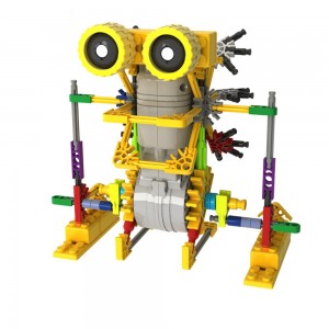 Elektronis robotas - surenkamas vaikiškas konstruktorius "Robotų pasaulis" (vaiko lavinimas, lengvai surenkamas)