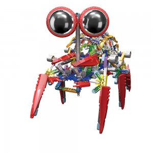 Elektroninis robotas - surenkamas vaikiškas konstruktorius "Robotų pasaulis" (vaiko lavinimas, lengvai surenkamas)