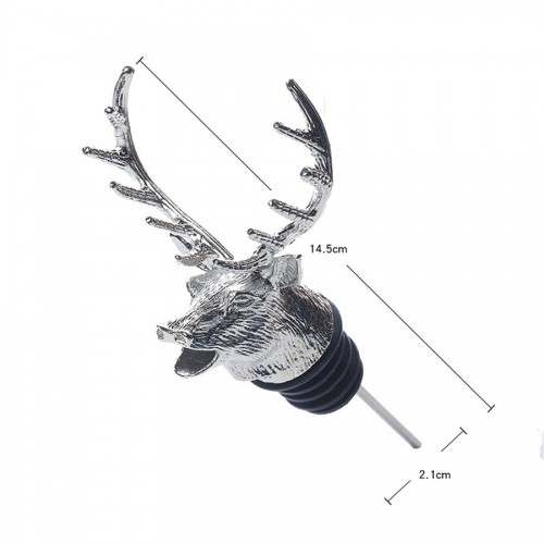 Šampano ir vyno butelio kamštis "Premium Silver Elk"