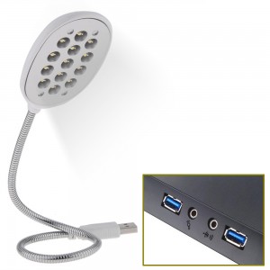 USB 13 LED lanksti lempa