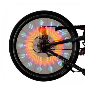 16 LED dviračio rato lempa "Nuostabios nakties spalvos"