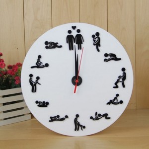 Sieninis laikrodis "Meilės laikas" (20 x 20 cm)