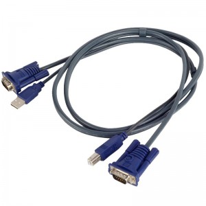 Monitoriaus VGA kabelis su USB laidu (1.5 metro)